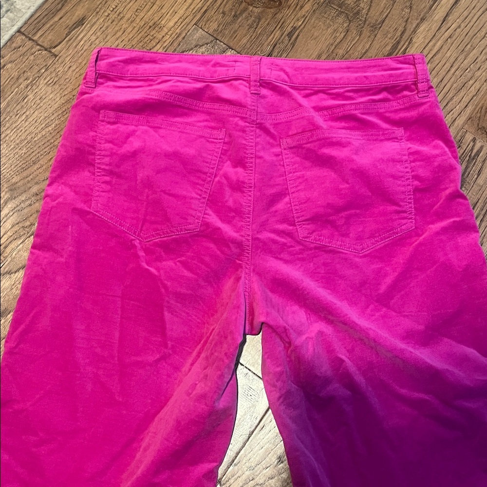 KUT FROM THE KLOTH Hot Pink Velvet Pants size 14 - Picture 5 of 5